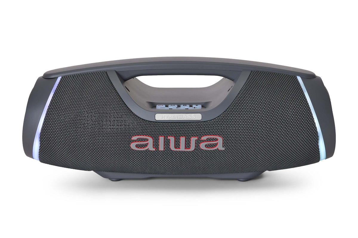 AIWA SPB-680 – 20W Tragbarer Bluetooth Party-Lautsprecher mit RGB-Beleuchtung, Grau