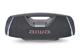 AIWA SPB-680 – 20W Tragbarer Bluetooth Party-Lautsprecher mit RGB-Beleuchtung, Grau