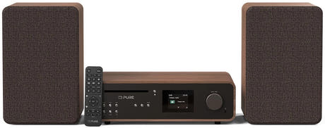 Pure Classic Stereo Hi-Fi System – DAB+, CD, Bluetooth, 100W, Walnuss