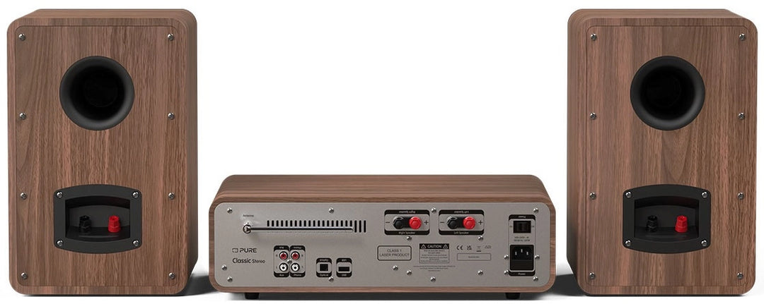 Pure Classic Stereo Hi-Fi System – DAB+, CD, Bluetooth, 100W, Walnuss