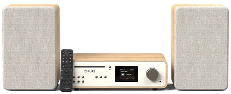 Pure Classic Stereo Hi-Fi System – DAB+, CD, Bluetooth, 100W, Eiche