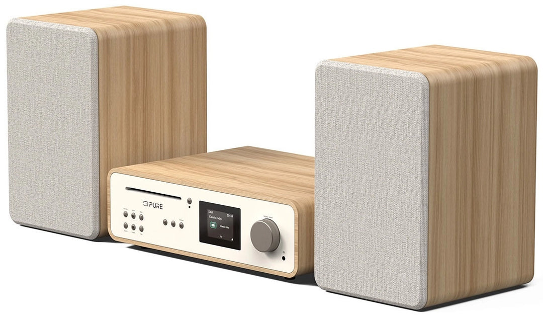 Pure Classic Stereo Hi-Fi System – DAB+, CD, Bluetooth, 100W, Eiche