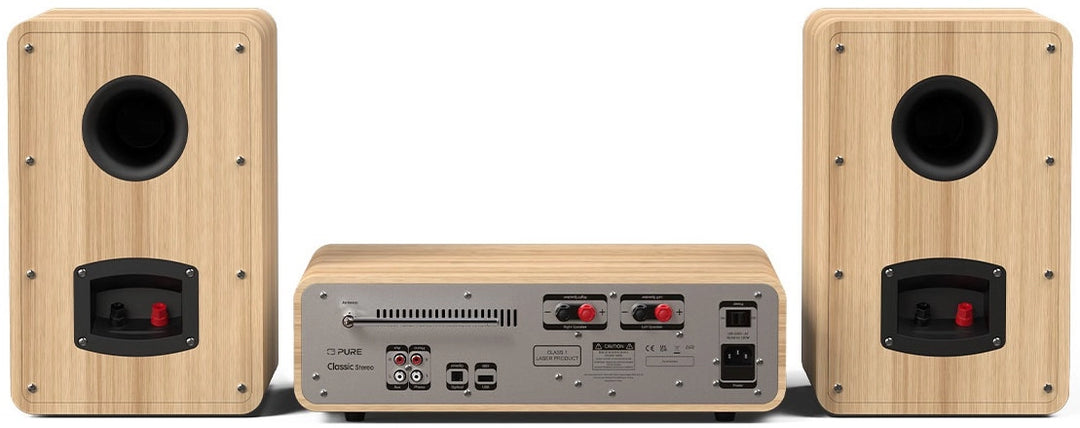 Pure Classic Stereo Hi-Fi System – DAB+, CD, Bluetooth, 100W, Eiche