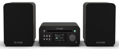 Pure Classic Stereo Mini Hi-Fi System – DAB+, CD, Bluetooth, 40W, Black