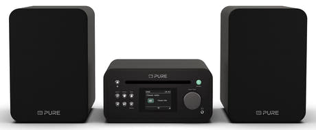 Pure Classic Stereo Mini Hi-Fi System – DAB+, CD, Bluetooth, 40W, Black