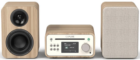 Pure Classic Stereo Mini Hi-Fi System – DAB+, CD, Bluetooth, 40W, Eiche