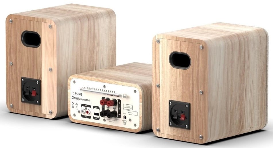 Pure Classic Stereo Mini Hi-Fi System – DAB+, CD, Bluetooth, 40W, Eiche