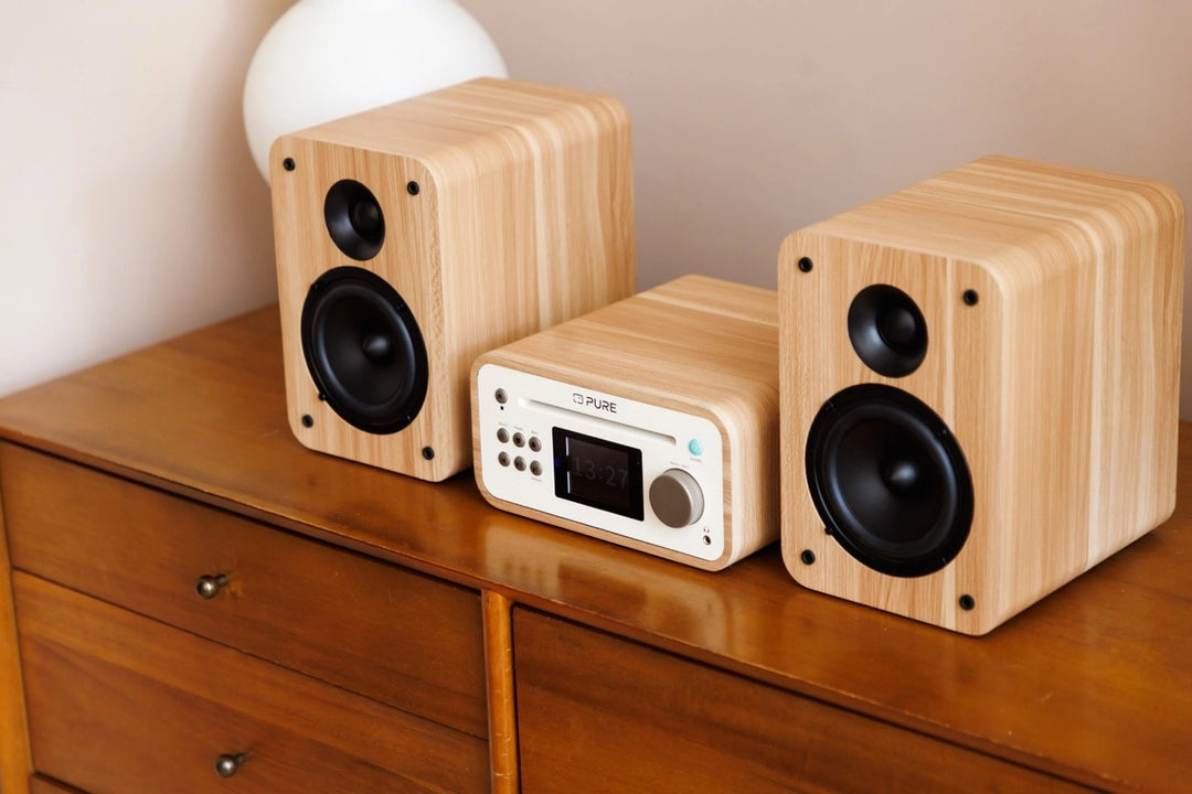 Pure Classic Stereo Mini Hi-Fi System – DAB+, CD, Bluetooth, 40W, Eiche