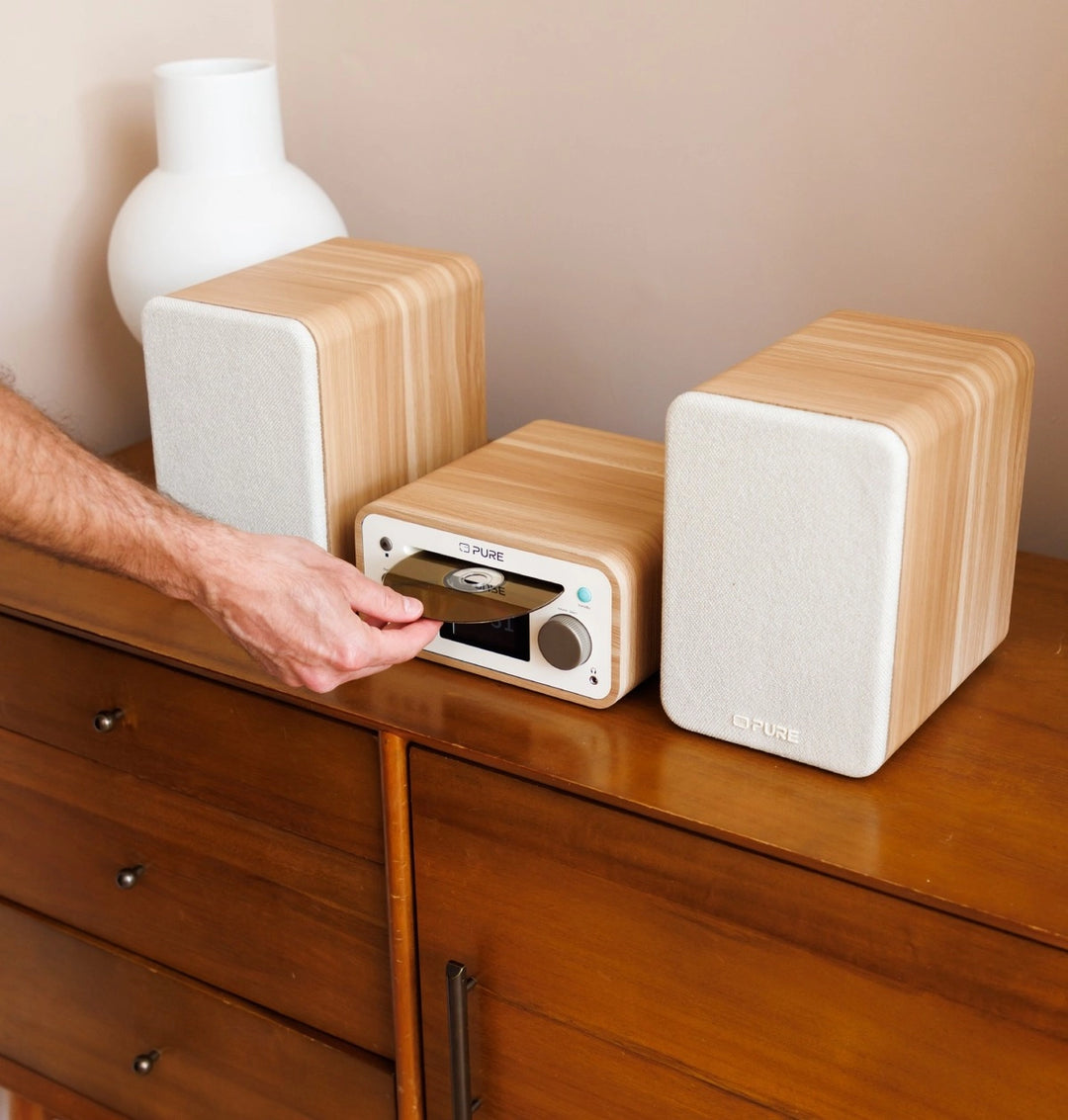 Pure Classic Stereo Mini Hi-Fi System – DAB+, CD, Bluetooth, 40W, Eiche