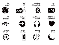 Pure Classic Stereo Mini Hi-Fi System – DAB+, CD, Bluetooth, 40W, Eiche