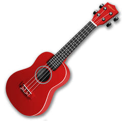 Reno RU300 Grand Konzert Ukulele (Rot)