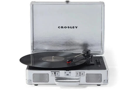 Crosley Cruiser Plus Plattenspieler Zweiwege Bluetooth (Schwarz)