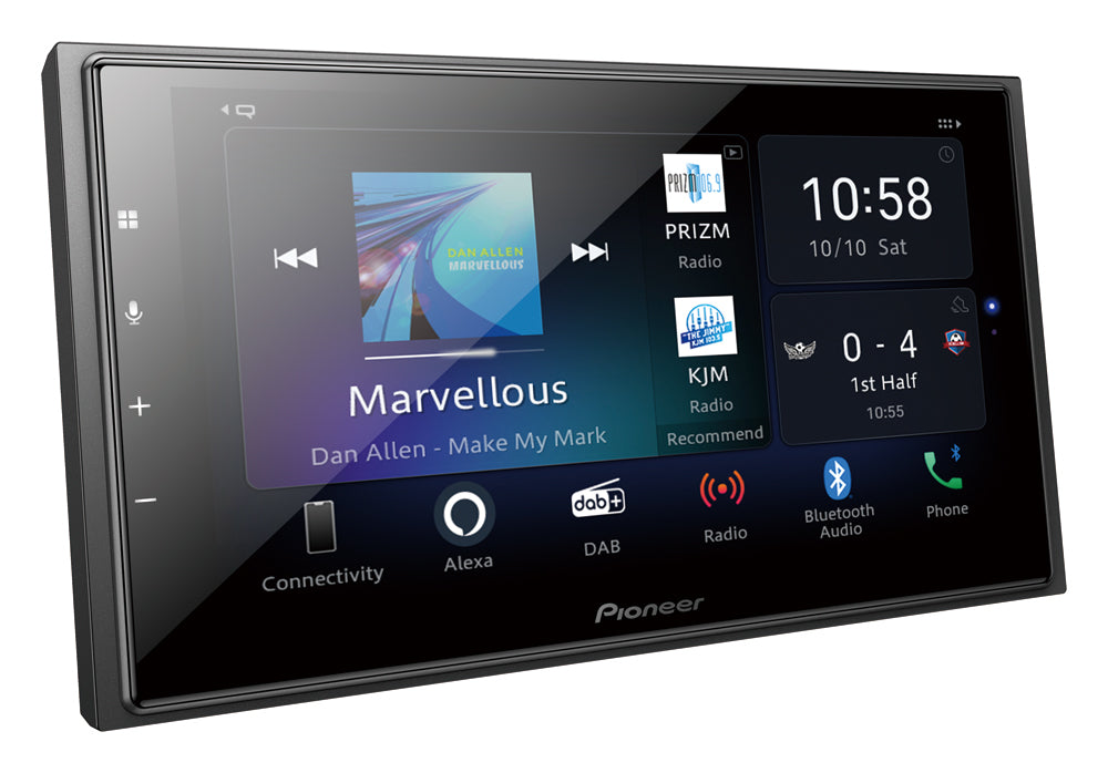 Pioneer SPH-EVO64DAB 2-DIN Bilstereo m. Trådløs CarPlay, DAB Radio und Bluetooth