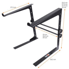 Laptopständer mit Montagehalterung – verstellbar für 12–17", Schwarz