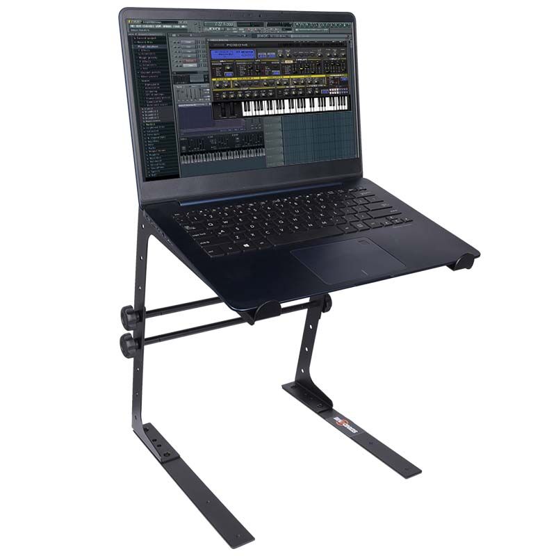 Laptopständer mit Montagehalterung – verstellbar für 12–17", Schwarz