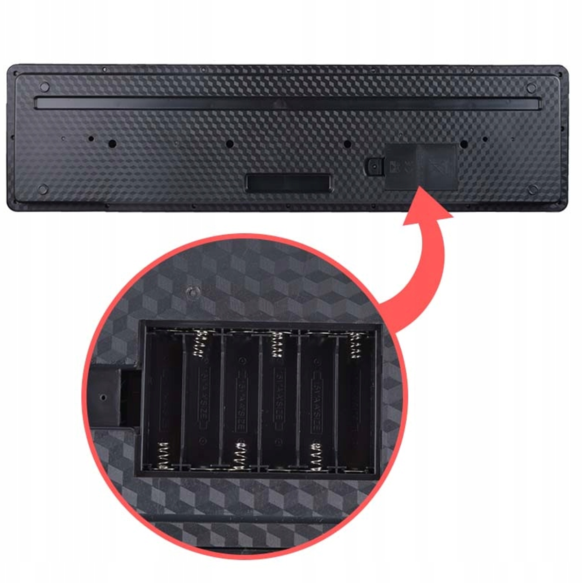 SUPRIMO 6109L batteriebetriebenes Keyboard für Bildungszwecke mit Hintergrundbeleuchtung
