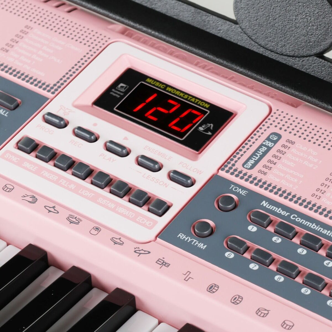 Suprimo Keyboards für Kinder mit Mikrofone – Pink