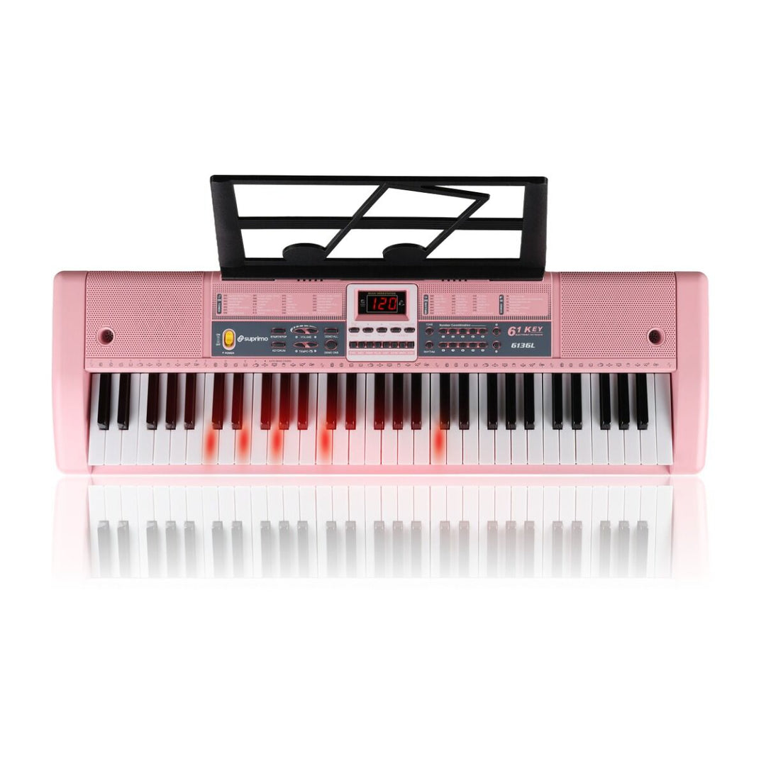 Suprimo Keyboards für Kinder mit Mikrofone – Pink
