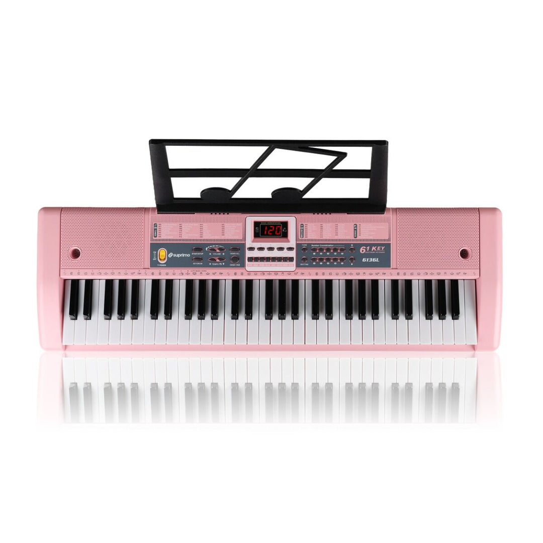 Suprimo Keyboards für Kinder mit Mikrofone – Pink