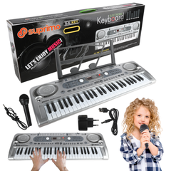 SUPRIMO 824 USB Keyboard mit Mikrofon, MP3-Player und Notenständer