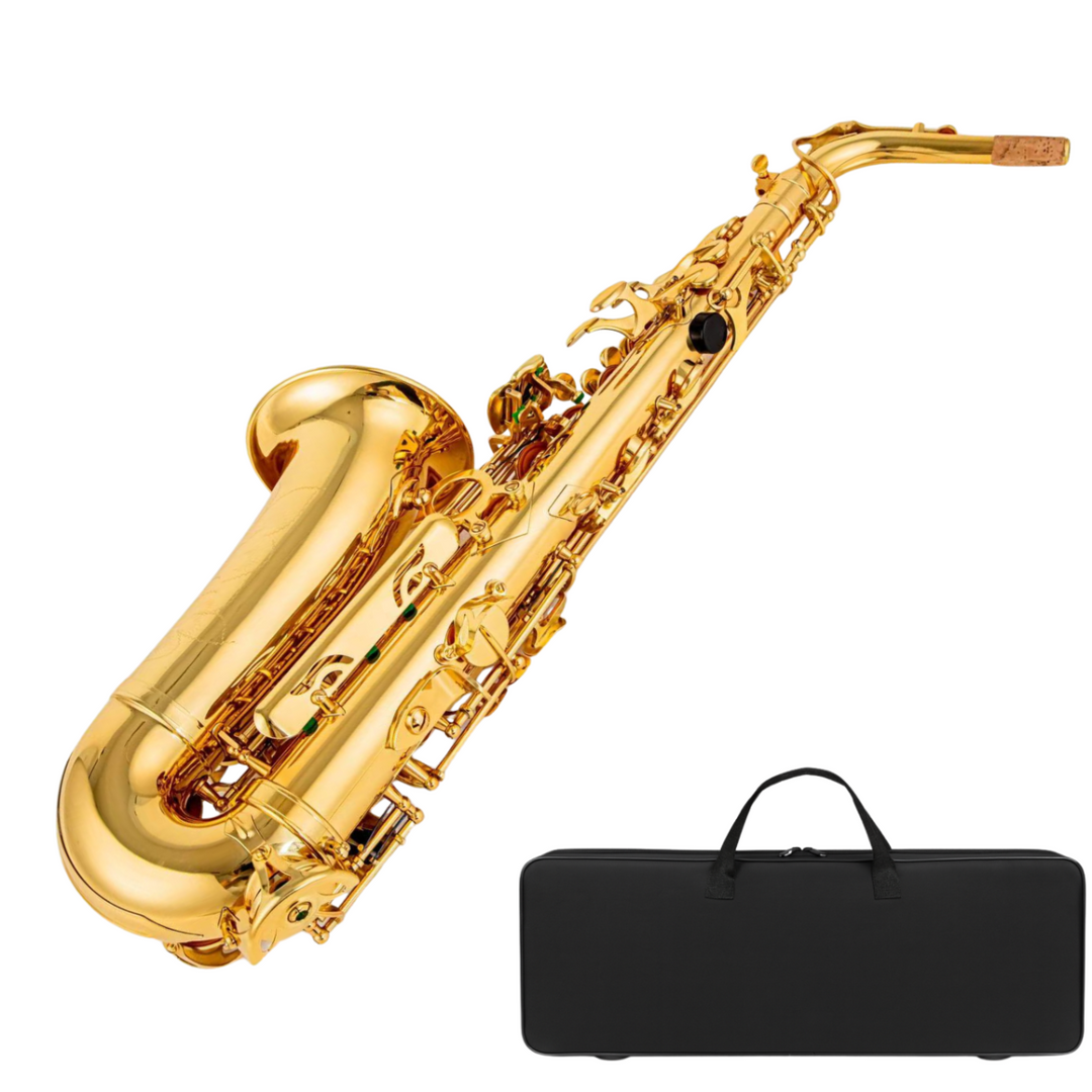 Suprimo Alto Saxo Altsaxofon in E♭ – Set mit Etui und Zubehör