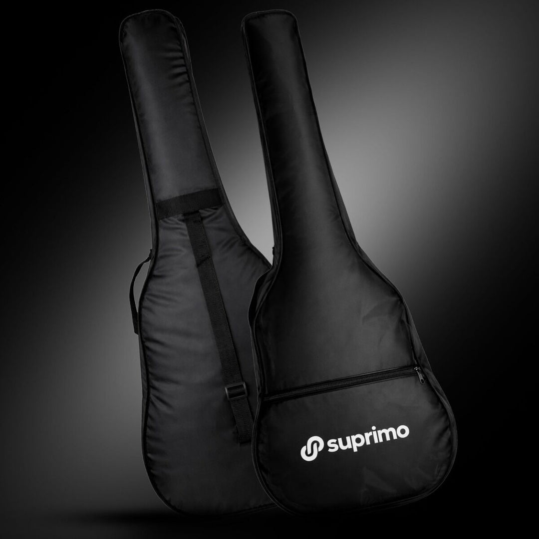 Suprimo CGS3 BK Klassische Gitarren 4/4 – Schwarzes Anfänger-Set
