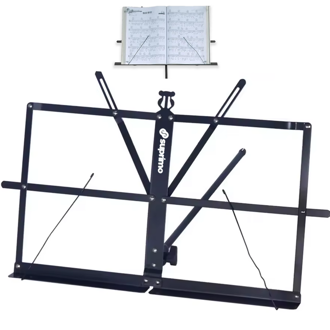 Notenständer mit Tasche – klappbar und höhenverstellbar 65–130 cm