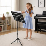 D4 Notenständer Verstellbar 82-146 cm, Schwarz