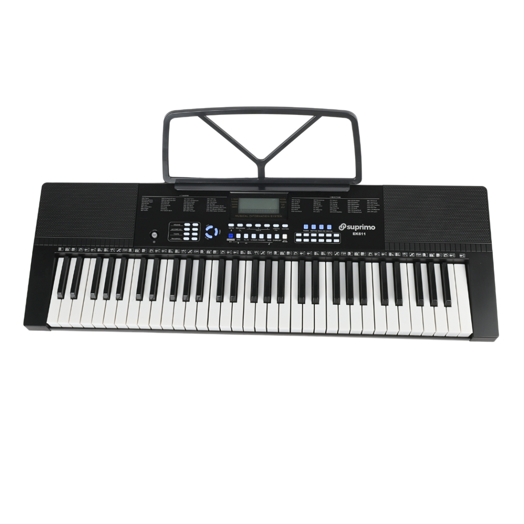 Suprimo EK611 Keyboards 61 Tasten, Schwarz