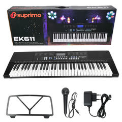 Suprimo EK611 Keyboards 61 Tasten, Schwarz