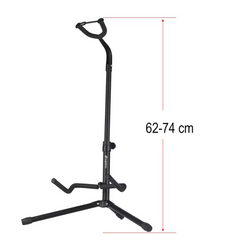 Faltbarer Gitarrenständer 62-74 cm mit Sicherheitsgurt