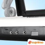SUPRIMO KEY61 KD Keyboards 61 Tasten mit Mikrofon, Weiß