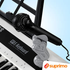 SUPRIMO KEY61 KD Keyboards 61 Tasten mit Mikrofon, Weiß