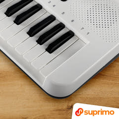 SUPRIMO KEY61 KD Keyboards 61 Tasten mit Mikrofon, Weiß