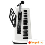SUPRIMO KEY61 KD Keyboards 61 Tasten mit Mikrofon, Weiß