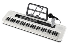 SUPRIMO KEY61 KD Keyboards 61 Tasten mit Mikrofon, Weiß