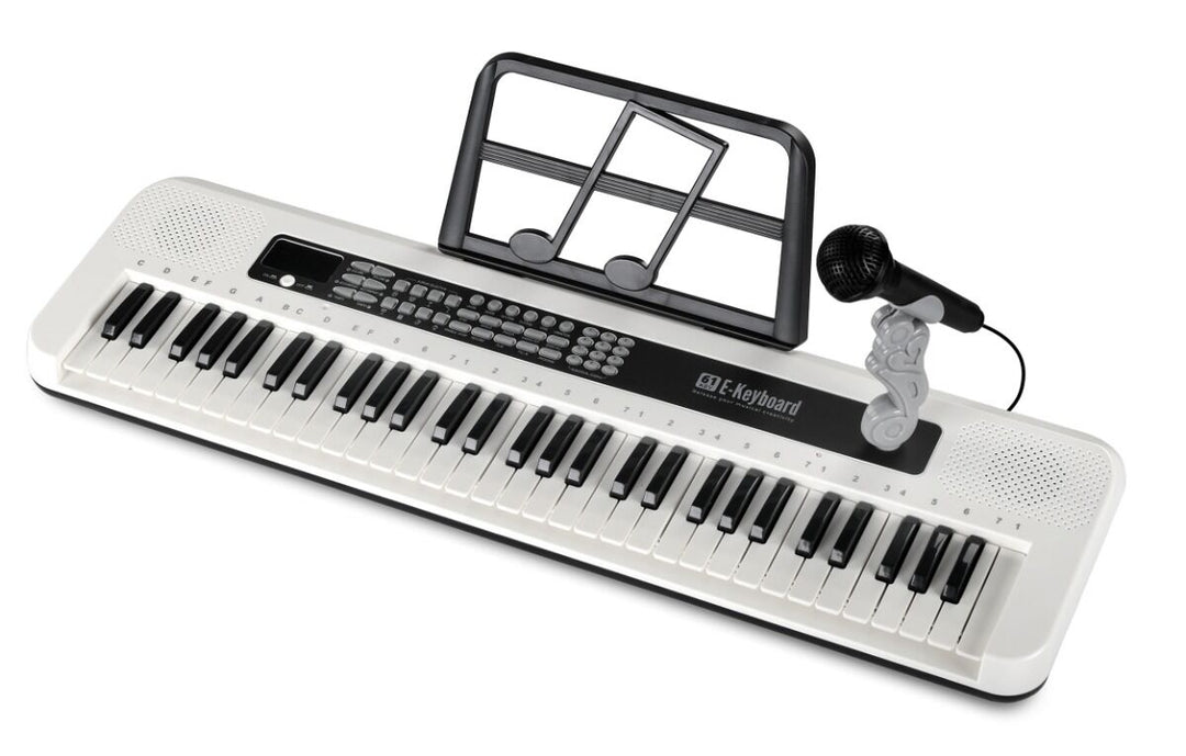 SUPRIMO KEY61 KD Keyboards 61 Tasten mit Mikrofon, Weiß