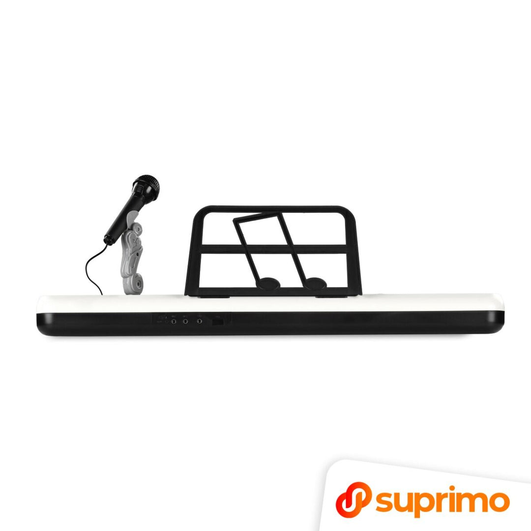 SUPRIMO KEY61 KD Keyboards 61 Tasten mit Mikrofon, Weiß