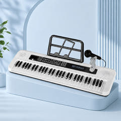 SUPRIMO KEY61 KD Keyboards 61 Tasten mit Mikrofon, Weiß