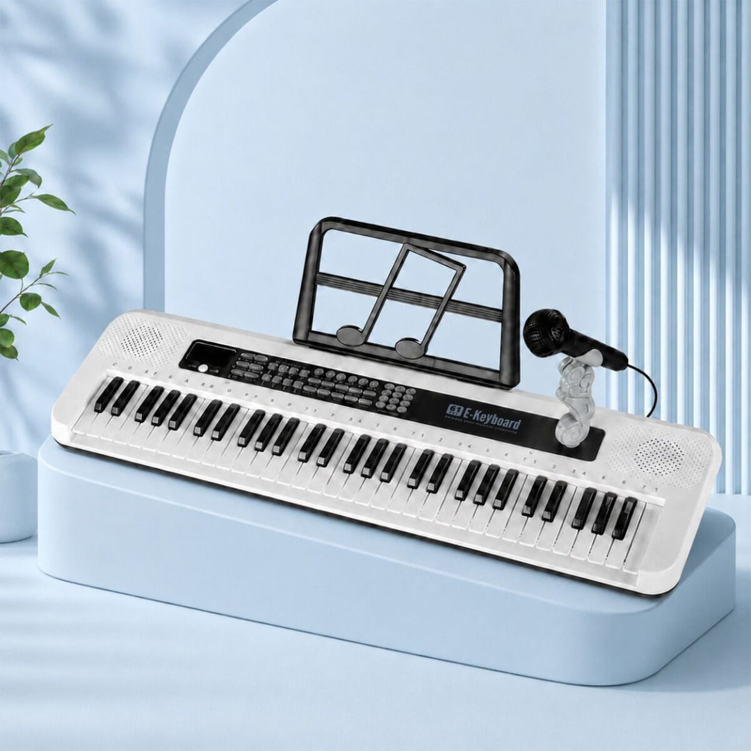 SUPRIMO KEY61 KD Keyboards 61 Tasten mit Mikrofon, Weiß