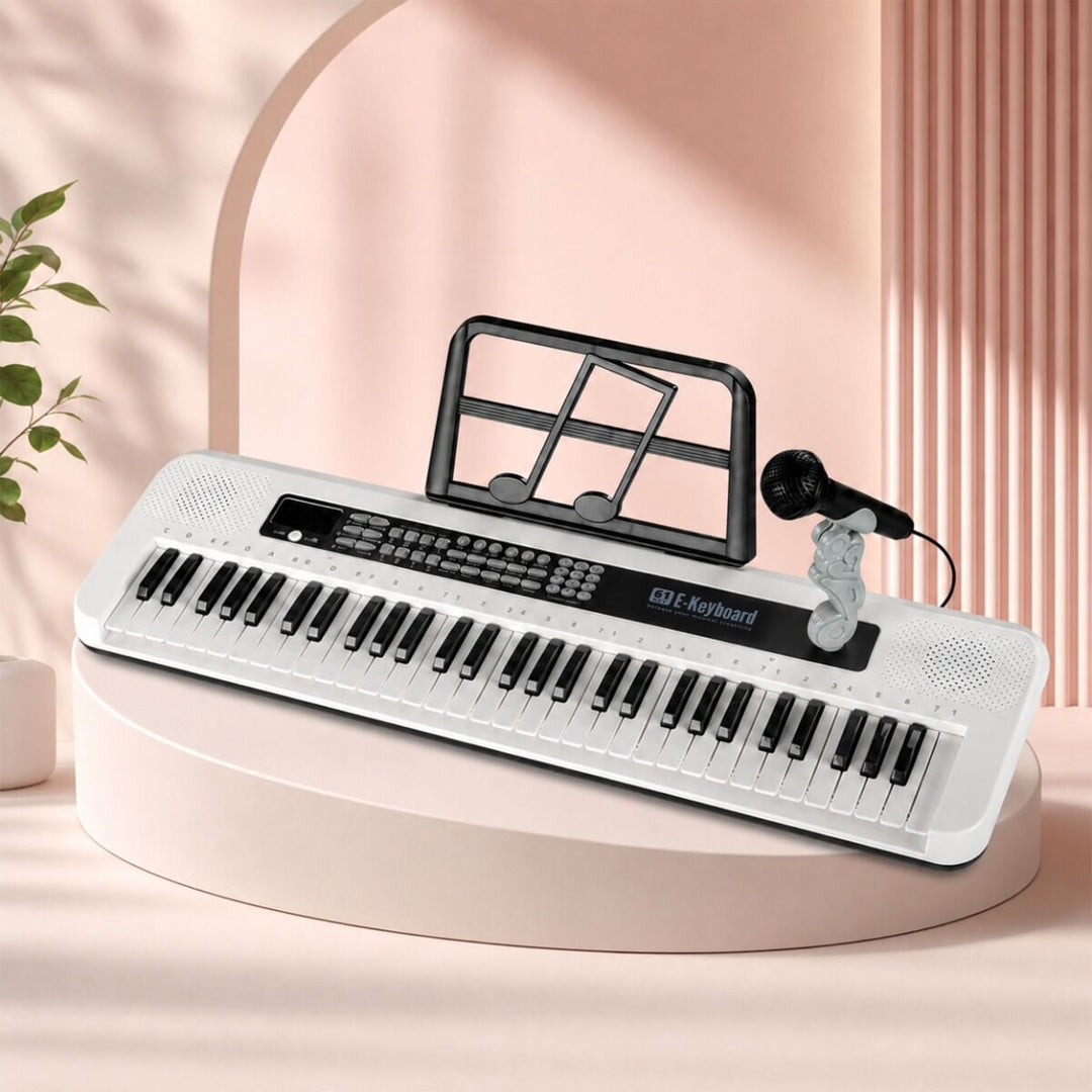 SUPRIMO KEY61 KD Keyboards 61 Tasten mit Mikrofon, Weiß