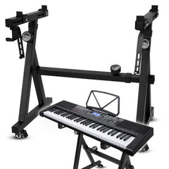 Keyboardständer auf Rollen