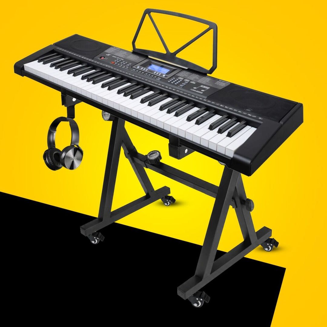 Keyboardständer auf Rollen