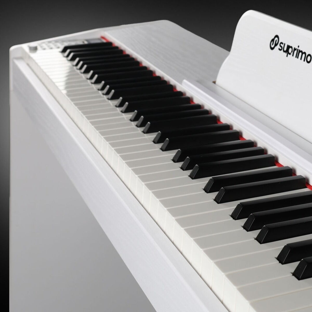 Suprimo SDP88 WH Digital Piano 88 mit gewichteten Tasten, Weiß