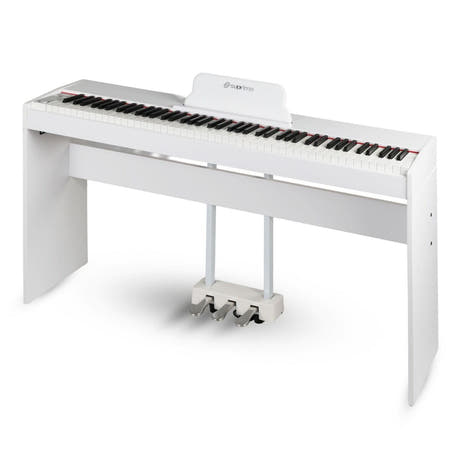 Suprimo SDP88 WH Digital Piano 88 mit gewichteten Tasten, Weiß