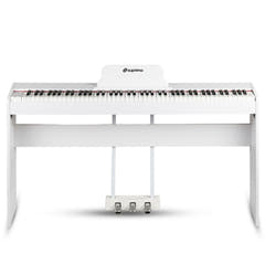 Suprimo SDP88 WH Digital Piano 88 mit gewichteten Tasten, Weiß