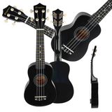 SUPRIMO UK21 BK Sopran Ukulele 21" Schwarzes Holz
