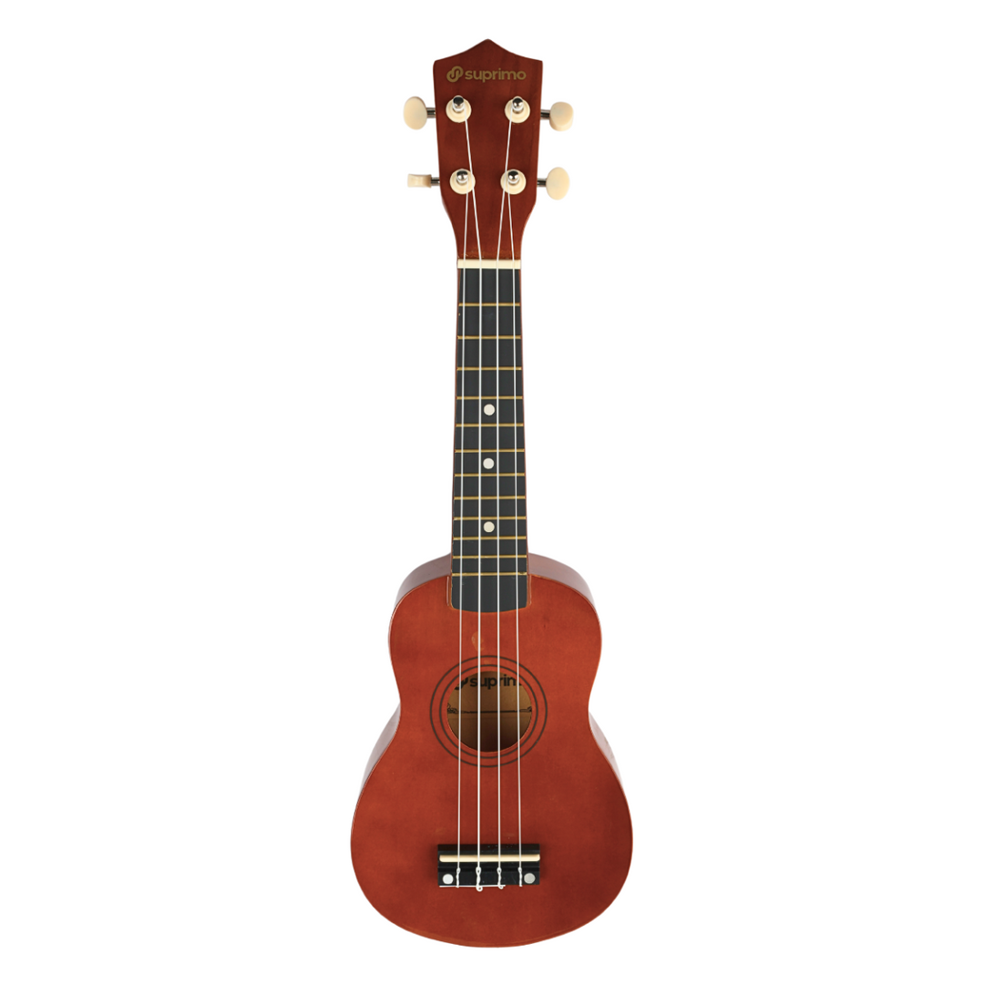 Sopran-Ukulele, dunkles Holz