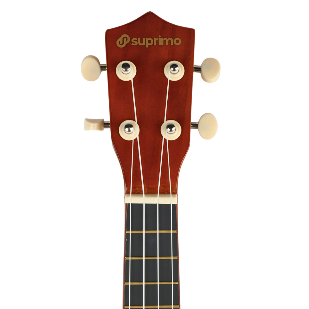Sopran-Ukulele, dunkles Holz