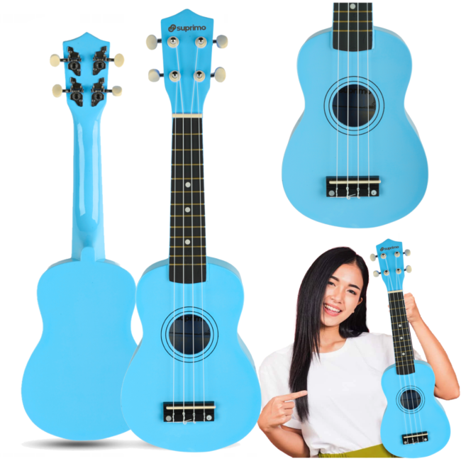 Sopran-Ukulele, blau